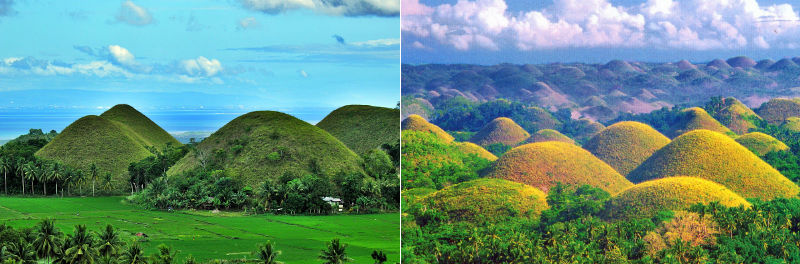 Шоколадные холмы, Филиппины (фото и видео)