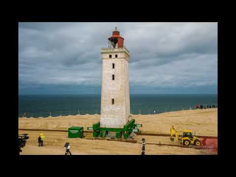 Перемещение датского маяка Рубьерг Кнуде (фото и видео)